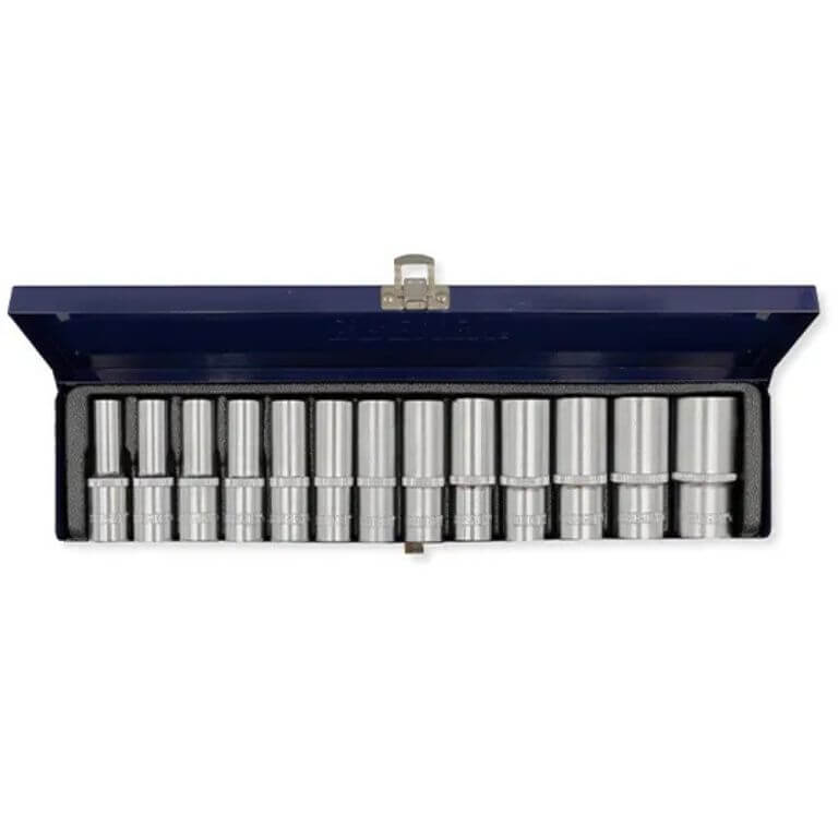 BOC.JGO ENC.1/2  X 13 PZS [LARGAS] (10-27MM) CAJA METÁLICA BREMEN®
