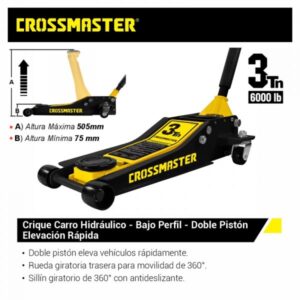 GATO/CRIQUE CARRO 3TN-BAJO PERFIL-CROS